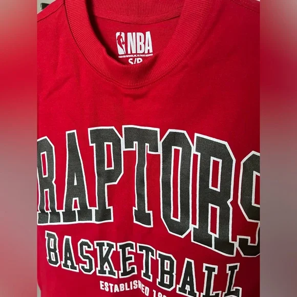 NBA Red Raptors Basketball Short Sleeve Tee - Picture 3 of 5